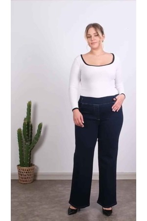 218860 TOPTAN LACİVERT KOT PANTOLON