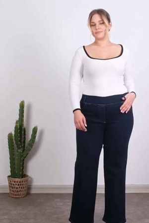 218860 TOPTAN LACİVERT KOT PANTOLON