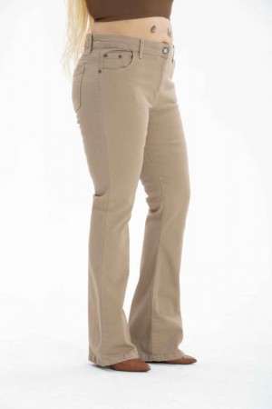 218869 TOPTAN BEJ KOT PANTOLON