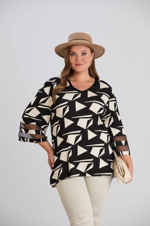 218907 patterned BLOUSE