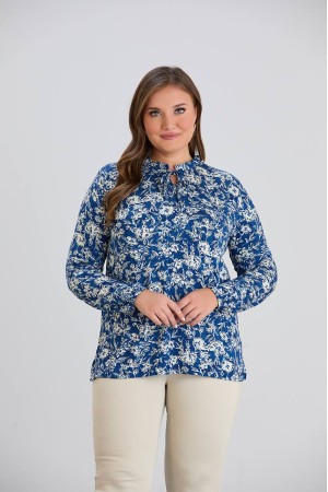 218916 TOPTAN DESENLİ BLUZ