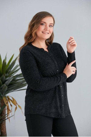 218919 TOPTAN SİYAH BLUZ