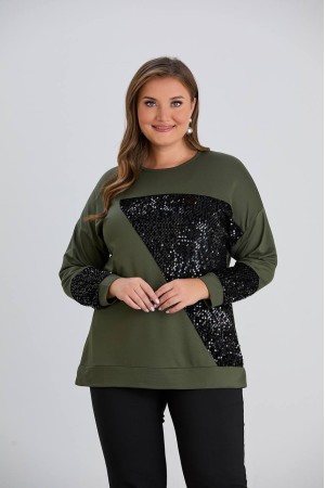 218925 TOPTAN HAKİ BLUZ