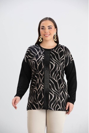 218940 TOPTAN SİYAH BLUZ