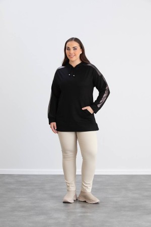 218942 TOPTAN SİYAH SWEAT