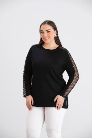 218946 TOPTAN SİYAH BLUZ