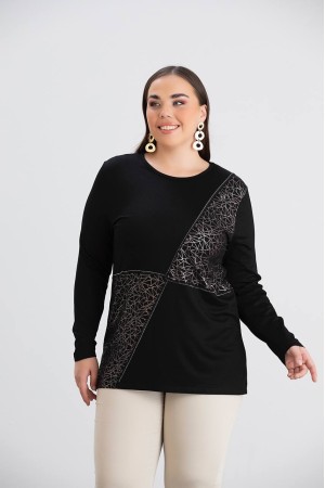 218950 TOPTAN SİYAH BLUZ