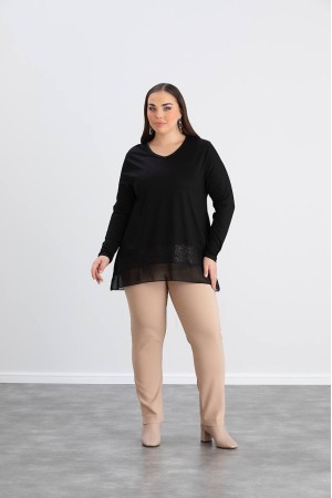 218954 TOPTAN SİYAH BLUZ