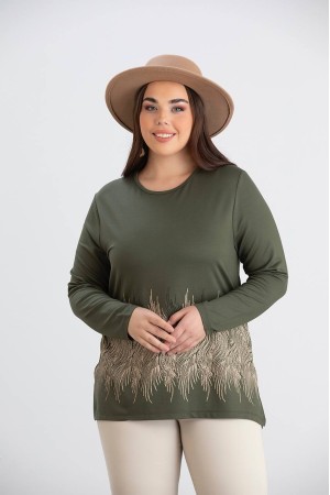 218975 TOPTAN HAKİ BLUZ