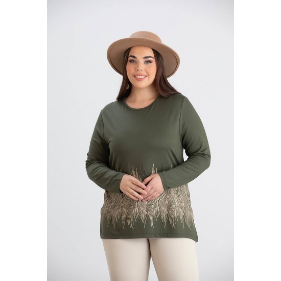 218975 khaki BLOUSE
