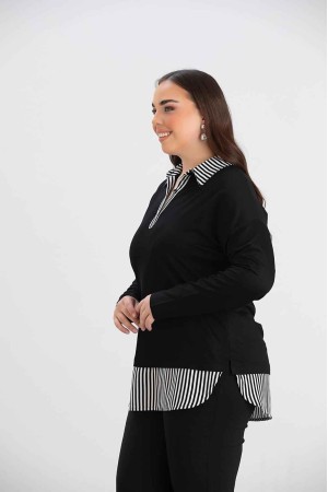 218984 TOPTAN SİYAH BLUZ