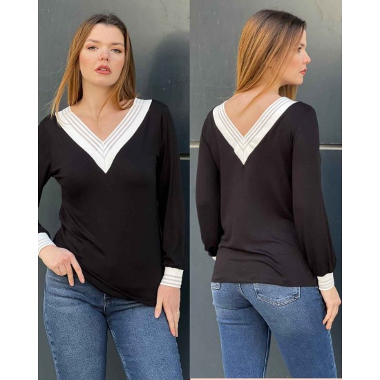 218988 black BLOUSE