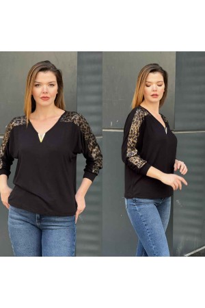 218989 TOPTAN SİYAH BLUZ