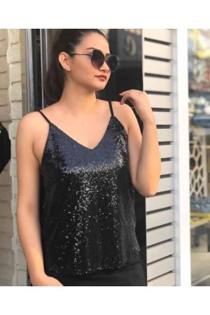 218996 TOPTAN SİYAH BLUZ