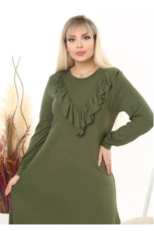 219010 TOPTAN HAKİ ELBİSE