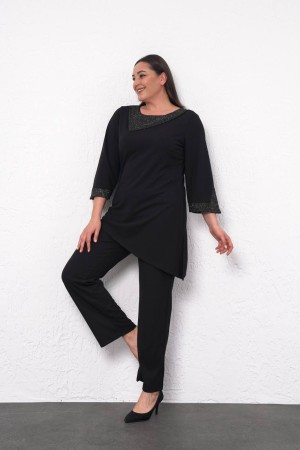 219601 TOPTAN SİYAH PANTOLON TAKIM