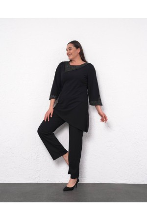 219601 black Pants suit