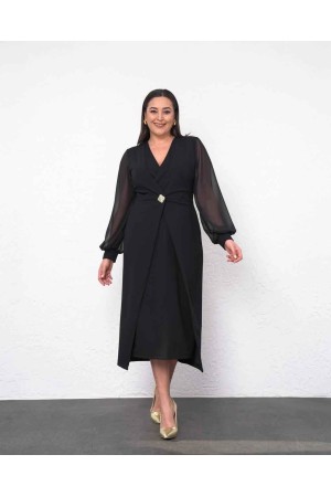 219606 TOPTAN SİYAH ELBİSE