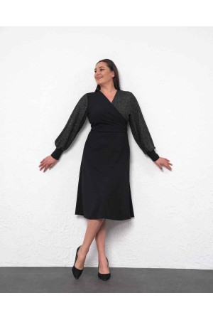 219608 TOPTAN SİYAH ELBİSE