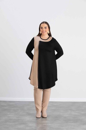 219618 TOPTAN SİYAH TUNİK