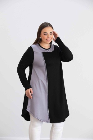 219619 TOPTAN SİYAH TUNİK