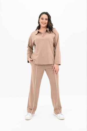 219622 beige Track suitcase