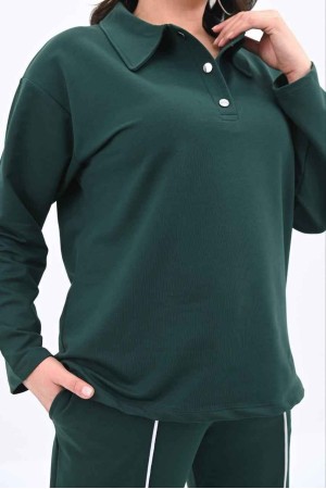 219624 TOPTAN YEŞİL EŞOFMAN TAKIM