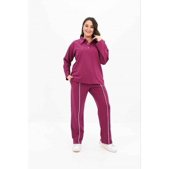 219625 fuchsia Track suitcase