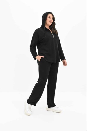 219630 TOPTAN SİYAH EŞOFMAN TAKIM