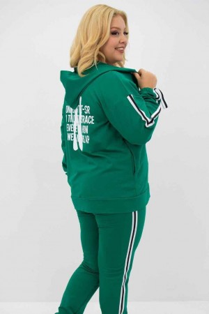 219634 TOPTAN YEŞİL EŞOFMAN TAKIM