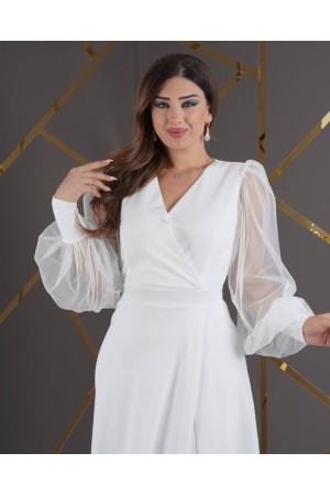 219645 GREEN Evening dress