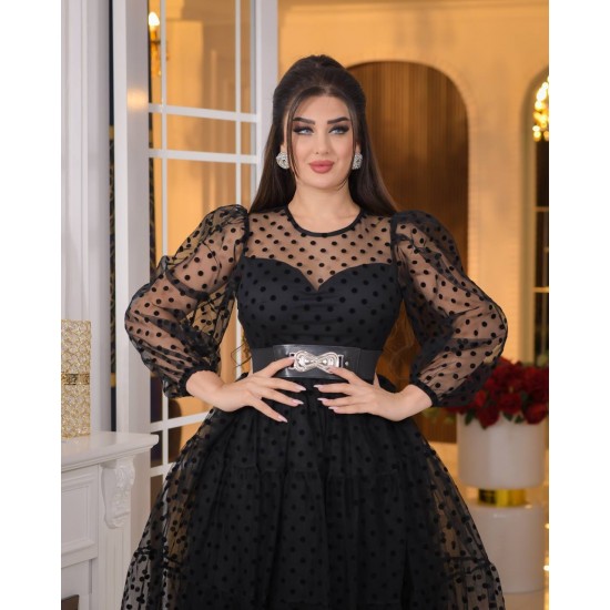 219654 black Evening dress