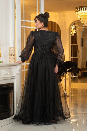 219664 TOPTAN SİYAH ABİYE