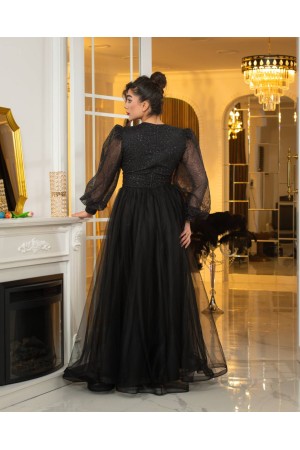 219664 TOPTAN SİYAH ABİYE