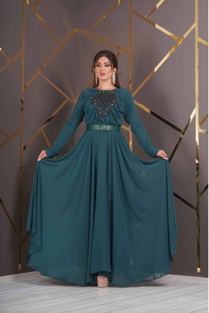 219667 TOPTAN ZÜMRÜT YEŞİL ABİYE