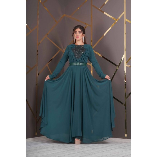 219667 TOPTAN ZÜMRÜT YEŞİL ABİYE