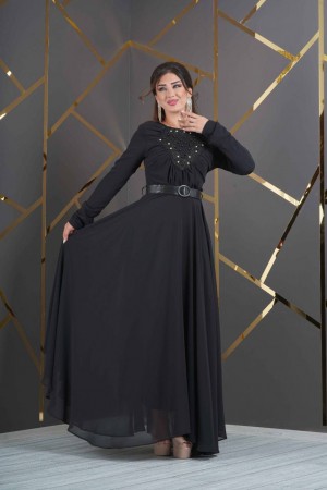 219668 TOPTAN SİYAH ABİYE