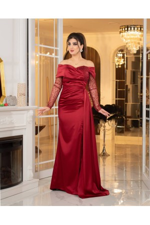 219672 TOPTAN BORDO ABİYE