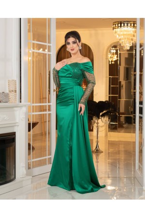 219673 TOPTAN ZÜMRÜT YEŞİL ABİYE
