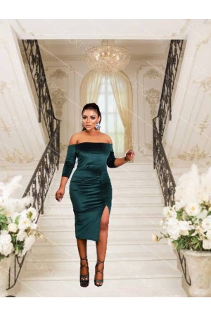 219700 Emerald Green Evening dress