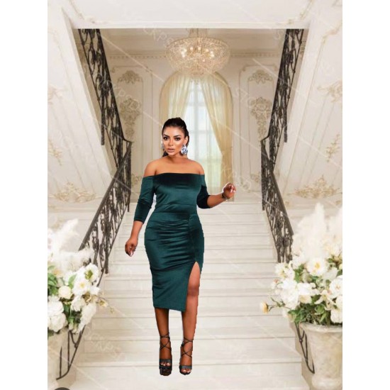 219700 Emerald Green Evening dress