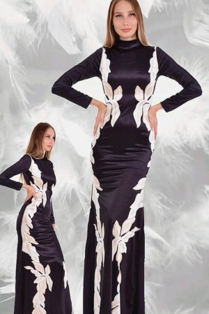 219701 black Evening dress