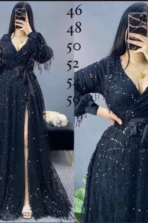 219704 black Evening dress