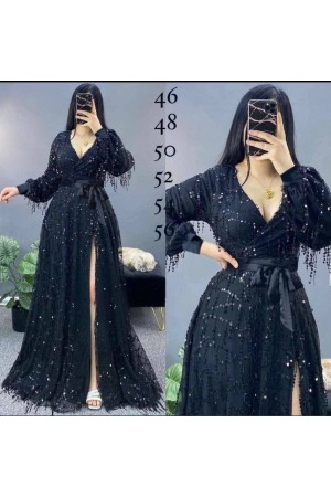 219704 TOPTAN SİYAH ABİYE