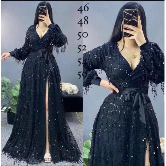 219704 black Evening dress