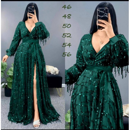 219705 Emerald Green Evening dress