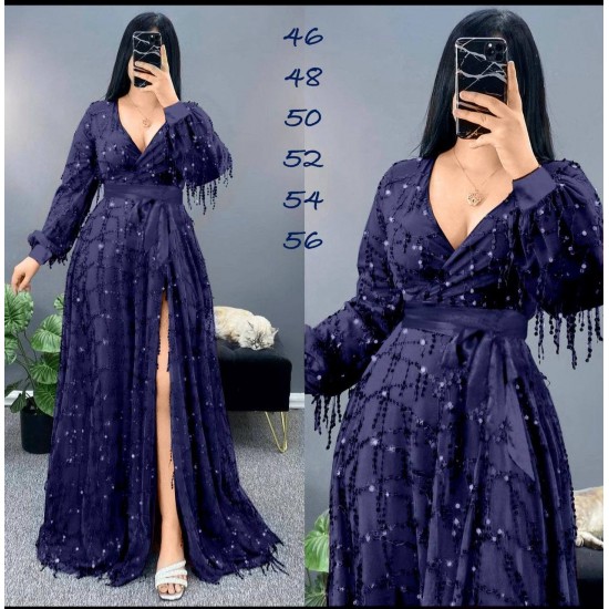 219707 purple Evening dress