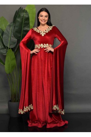 219712 TOPTAN BORDO ABİYE