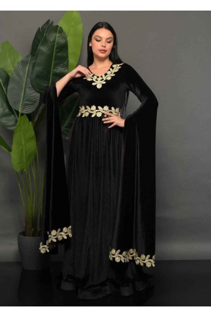 219713 TOPTAN SİYAH ABİYE