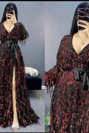 219715 TOPTAN SİYAH ABİYE